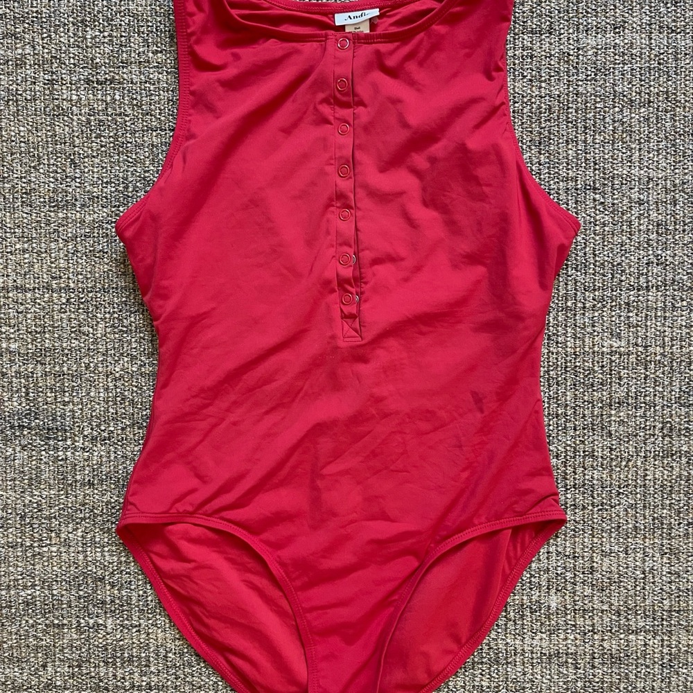 Andie Swim The Malibu in Cherry
